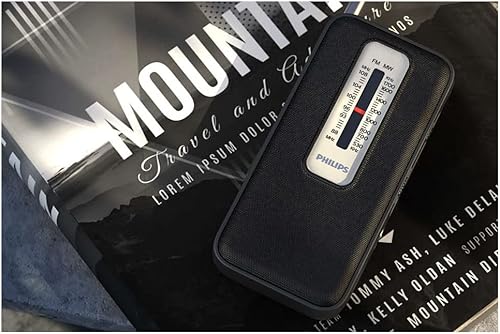 Miniatura 7 de PHILIPS Radio FM AM portátil, funciona con pilas, luz de sintonización, excelente recepción negro TAR1506