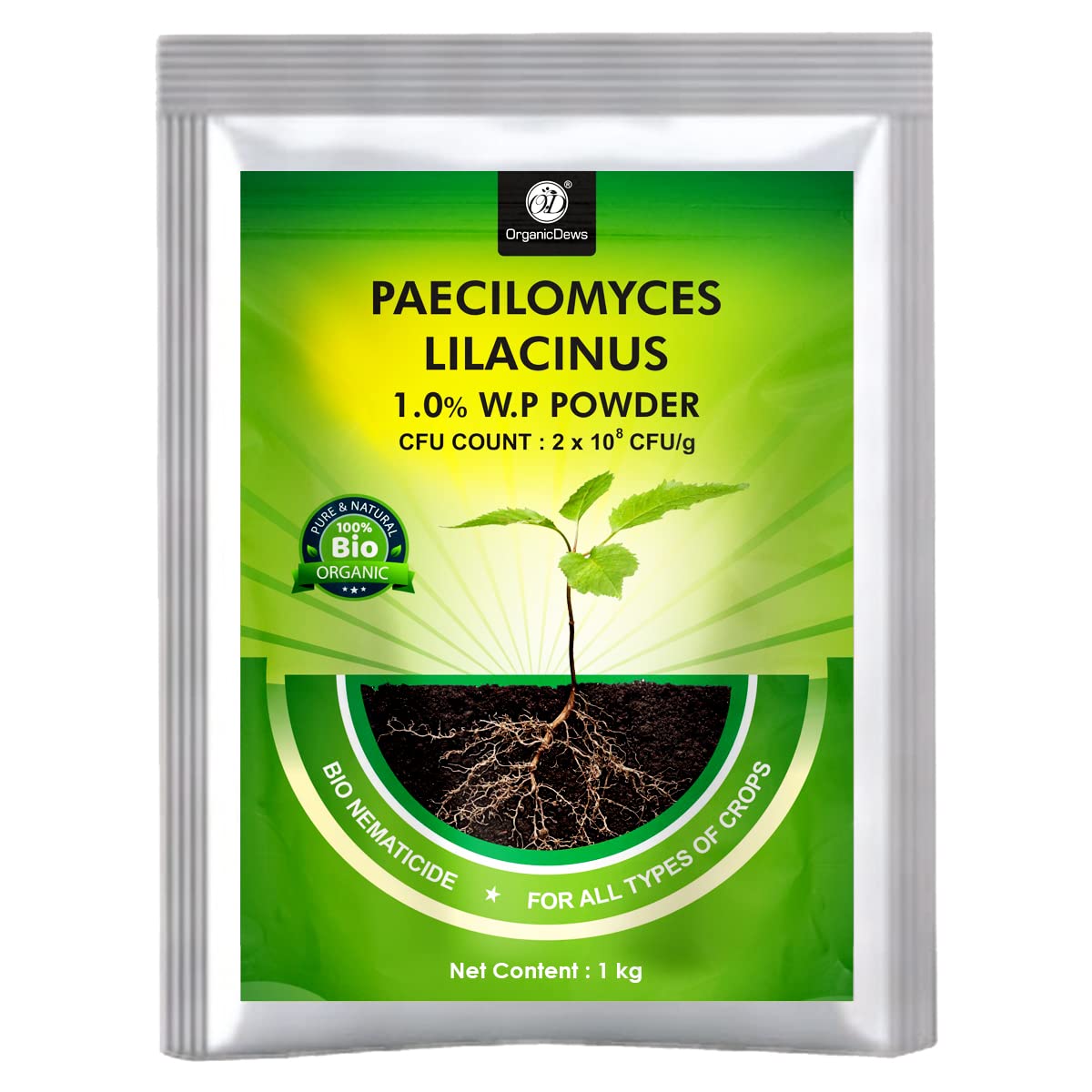 OrganicDews Paecilomyces lilacinus (2x10^8 CFU/g) Bio Nematicide (1 Kg) for Seeds and Garden Plants - Against Various Nematodes 1 Kg (B0BM69L8GG) Amazon Price History, Amazon Price Tracker