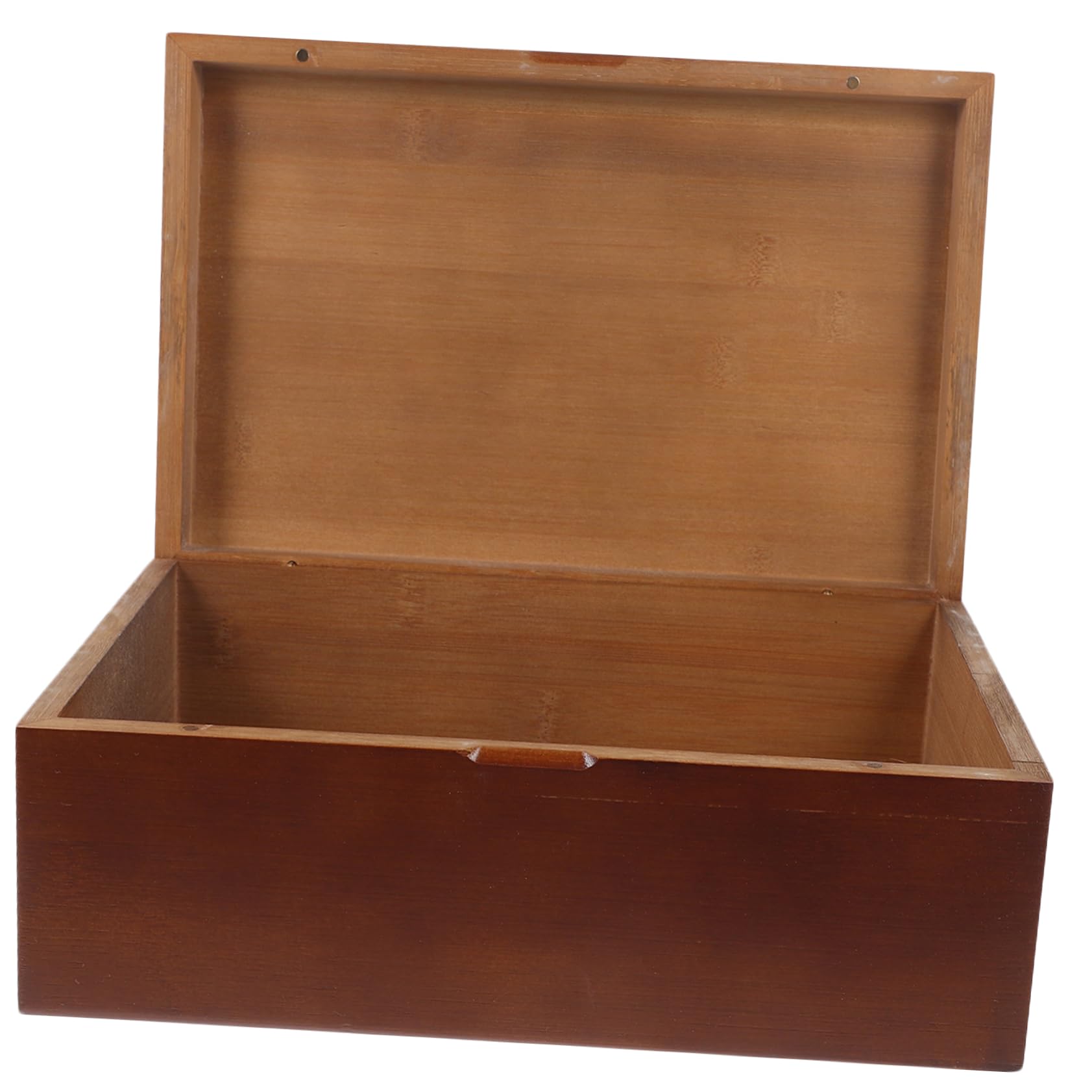 ABOOFAN Scatola Portagioie in Legno Coperchio, Organizer da Tavolo | Ampio Spazio Interno, Stile Minimalista e Forma Unica, Adatta come Decorazione per Casa
