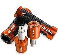 Vista 1 de for Suzuki V-Strom DL250 DL 250 2012 2013 2014 2015 2016-2022 Handle Bar Grip Ends 7/8" Handlebar Rubber Hand Grips Brake Hands (Color : Orange)
