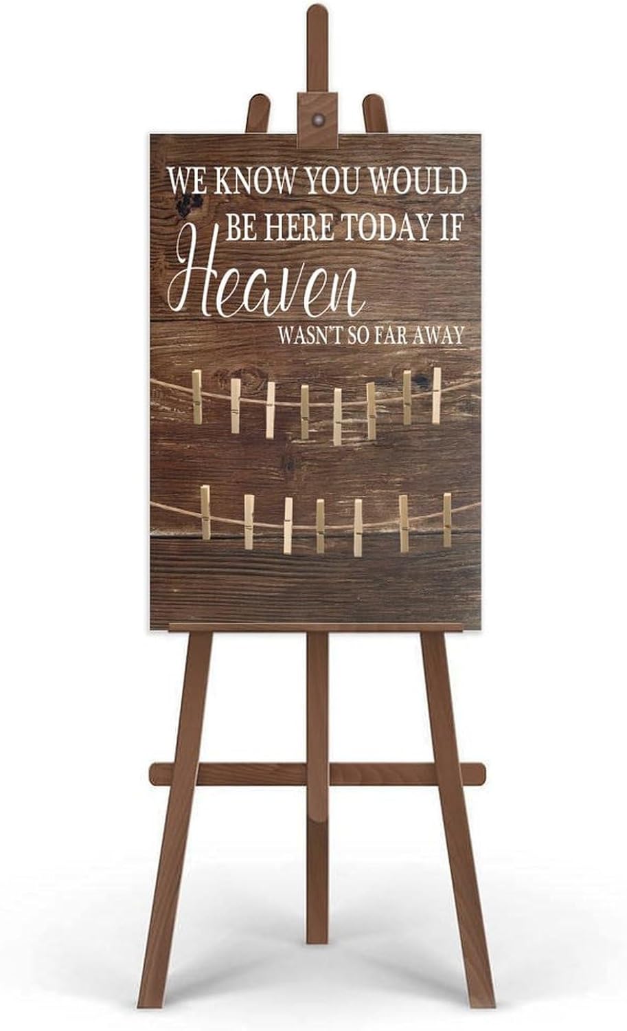 Memorial Sign We Know You Would Be Here Today If Heaven Wasn't So Far Away Wooden Pallet Decor Wedding Welcome Signs Rustic Wood Plaque in Loving Memory Sign Gifts for Ceremony and Reception 16x20