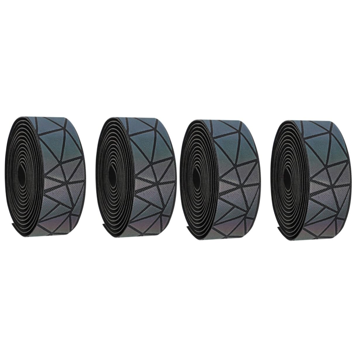 INOOMP 4piezas Cinta Para Manillar De Bicicleta Antideslizante y Transpirable Puños Pu Diseño Absorción De Sudor
