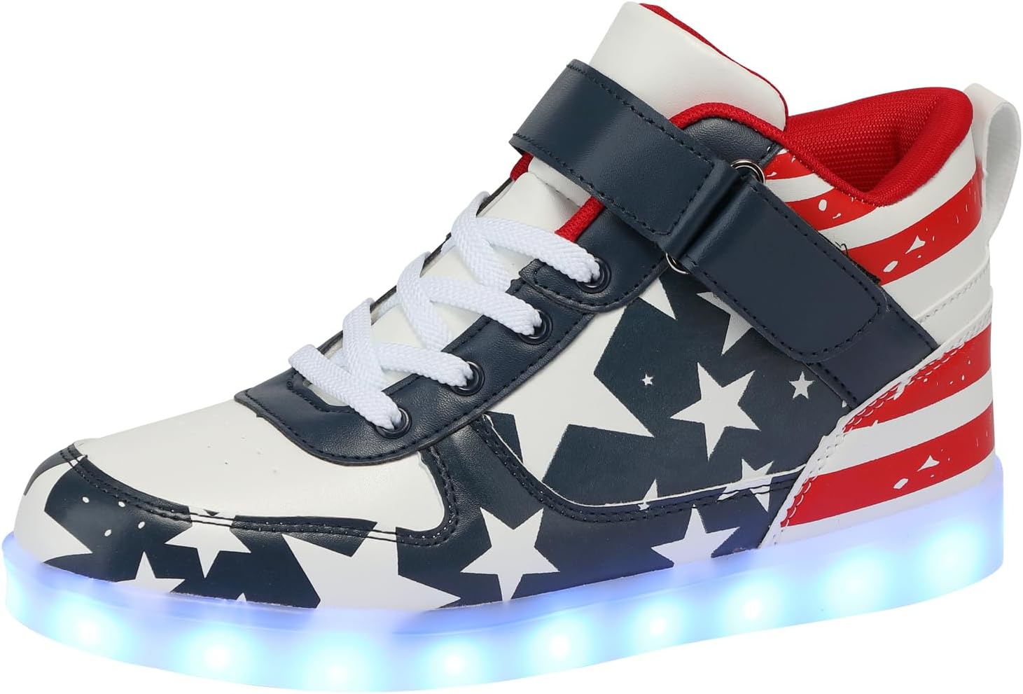 SANYES USB Charging Light Up Shoes Sports LED Shoes Dancing Sneakers