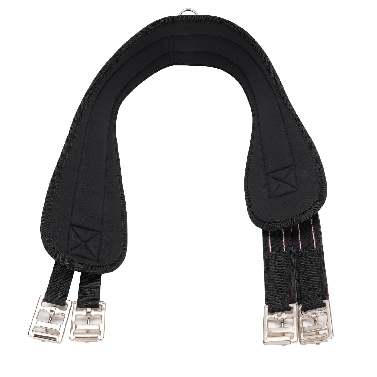 CHICIRIS Cincha Ecuestre, Cincha para Silla de Montar de Caballo sin Rozaduras con Bandas Elásticas de Alta Resistencia y Hebilla de Rodillo, para una Conducción Cómoda, Material de Cuero (115CM)