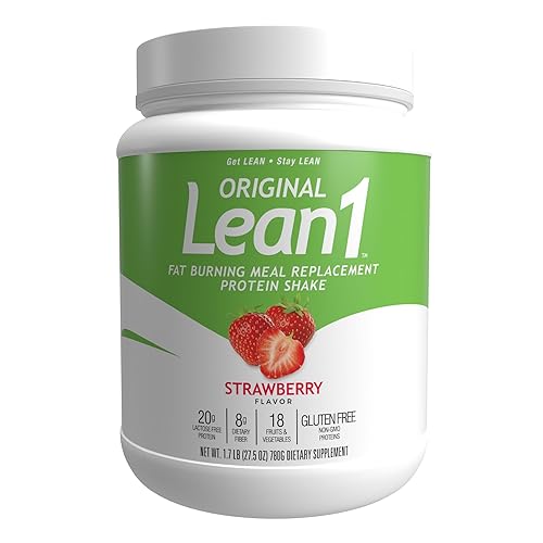 Nutritio - Fresa Lean1, 15 tina de servir, reemplazo de comida para quemar grasa n53