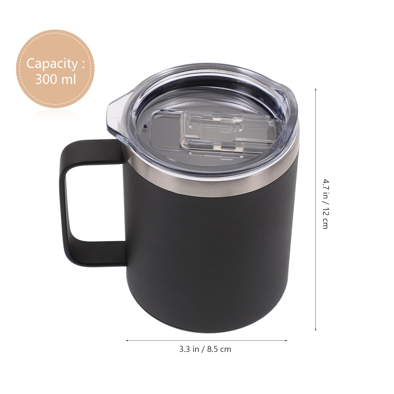 Tazza Termica in Acciaio Inox 300ml, Riscaldamento 55 Gradi | Ricarica Wireless, Rilevamento Intelligente, Protezione Surriscaldamento, Argento