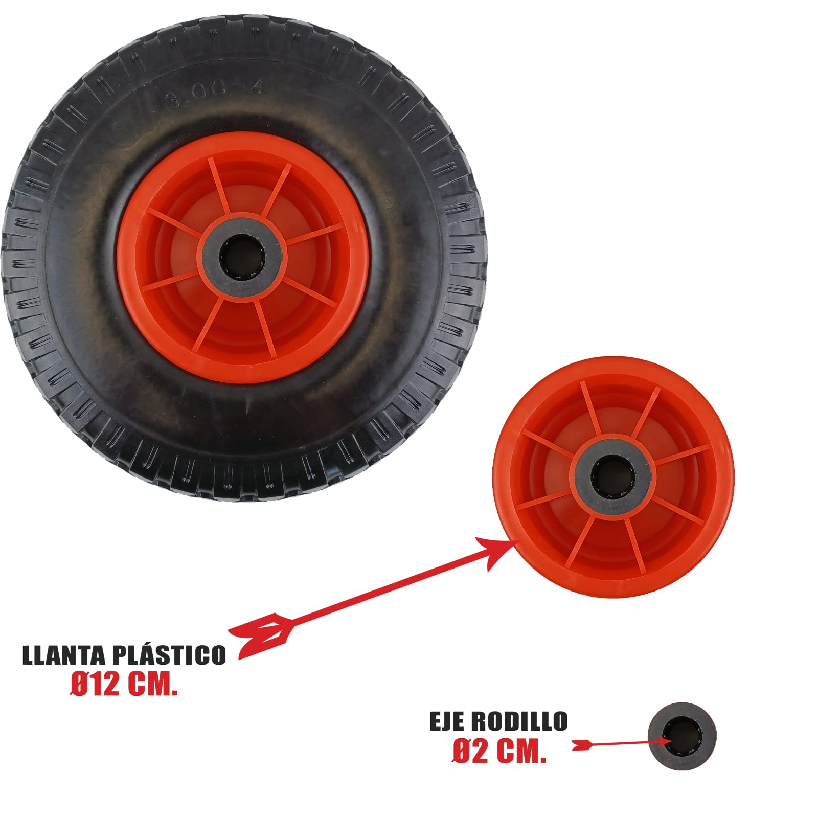 Puleggia In Plastica Con Cuscinetto - Scanalatura A U, 4,2x1,8 Mm, Carico Max 69 Kg, 4 Pezzi - Foto 9