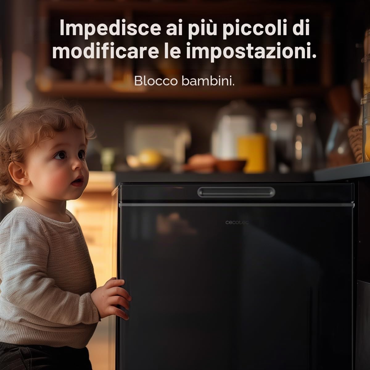 Cecotec Congelatore Orizzontale 99 L Bolero Coolmarket Chest 99 Black E. Finitura nera, alta 83,5 cm, convertibile in frigorifero e modalità Fast Freezing