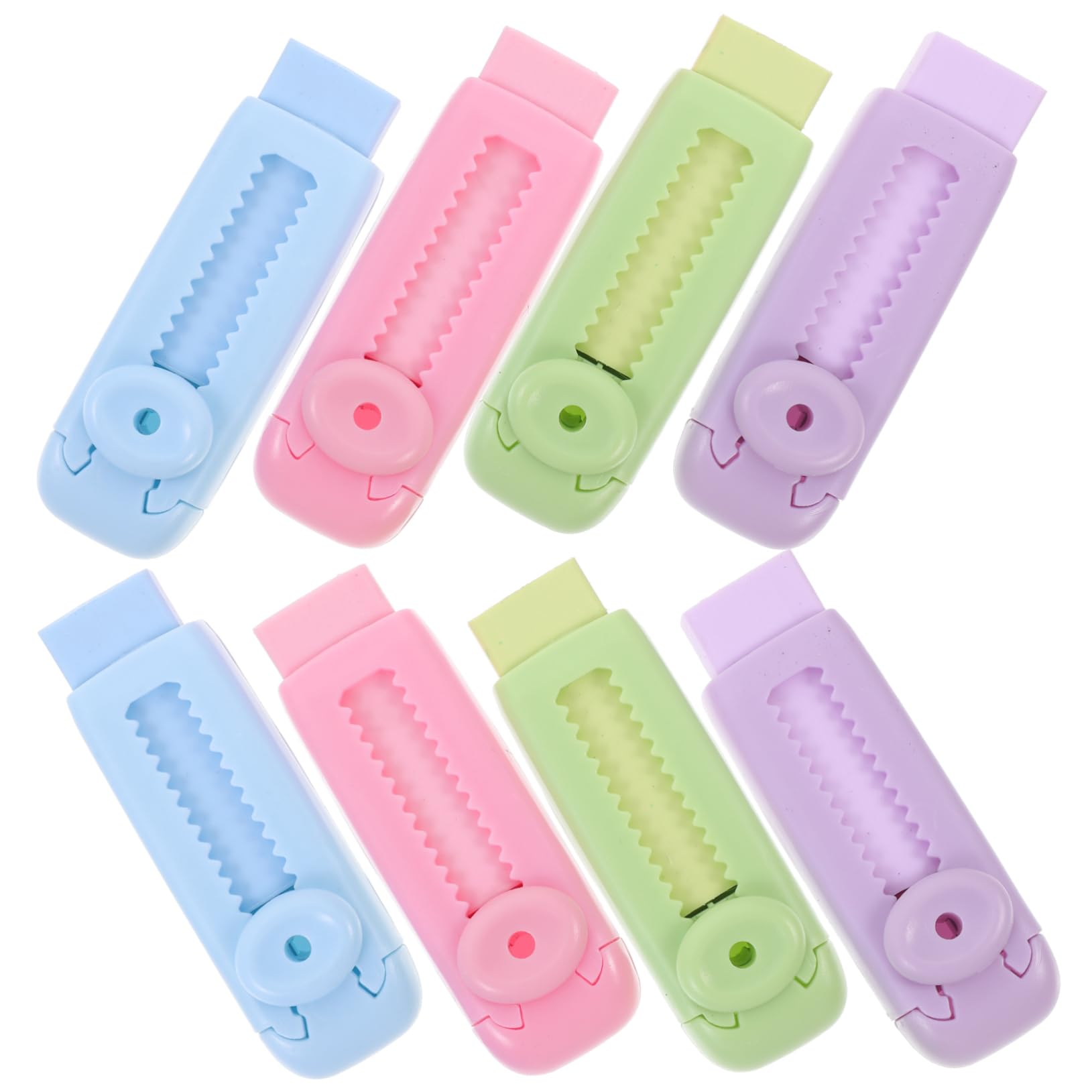 Housoutil 5 Ensembles Gommes Rétractables Colorées Lot De Gommes Coulissantes Pratiques Pour Étudiants Fournitures Scolaires Amusantes Et Utiles Pour Examens 8 Pièces * 5