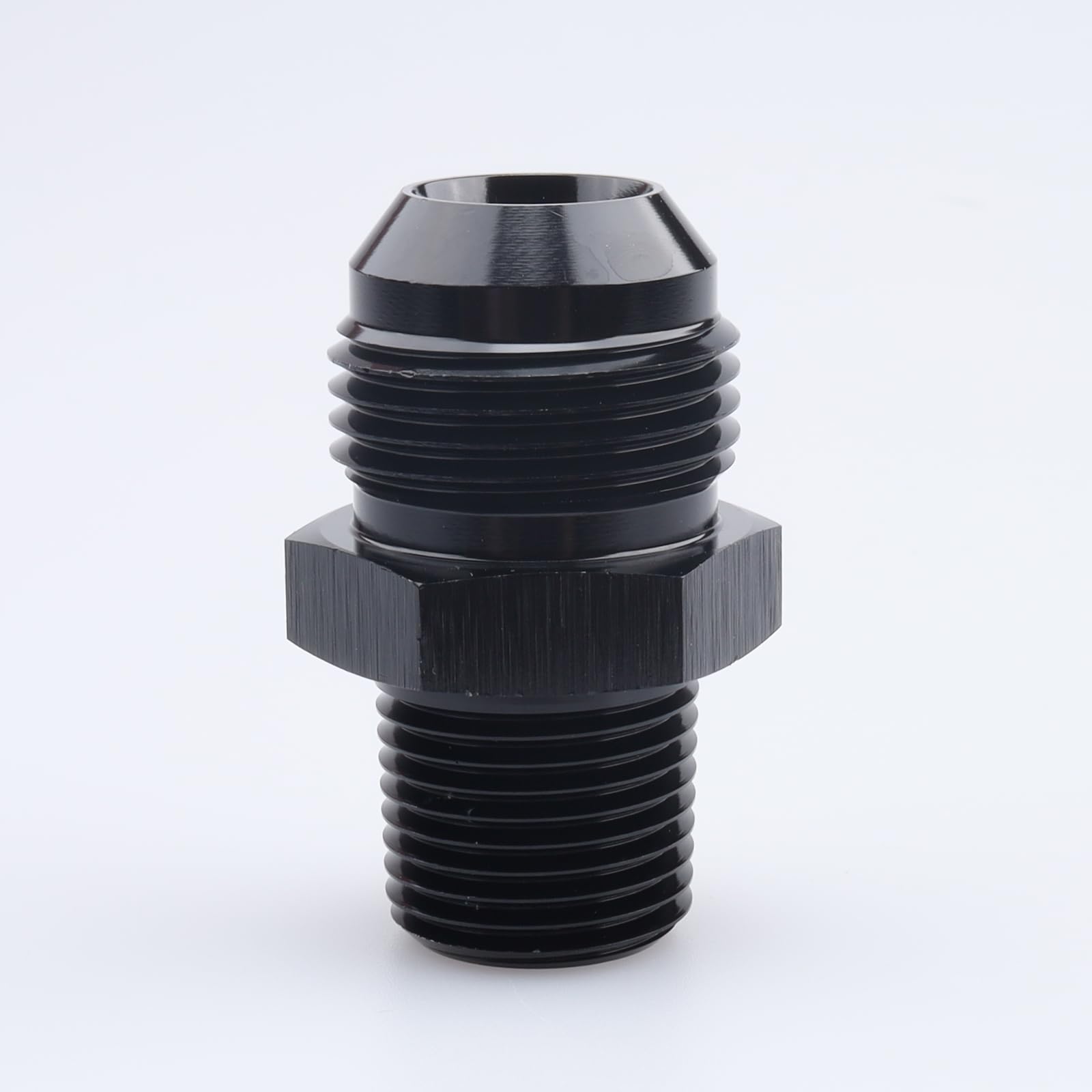 AN-12 Straight FastFlow Stealth Black Hose Fitting – Oil/Water Delivery