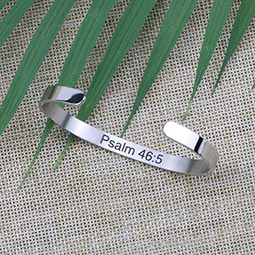 First Communion Gifts For Girls Catholic Jewelry For Teenage Girl Christian Bracelets For Women Easter Birthday Christmas Baptism Gifts For Girls Religious Engraved Stainless Steel Cuff Bracelet For Her #TOP4