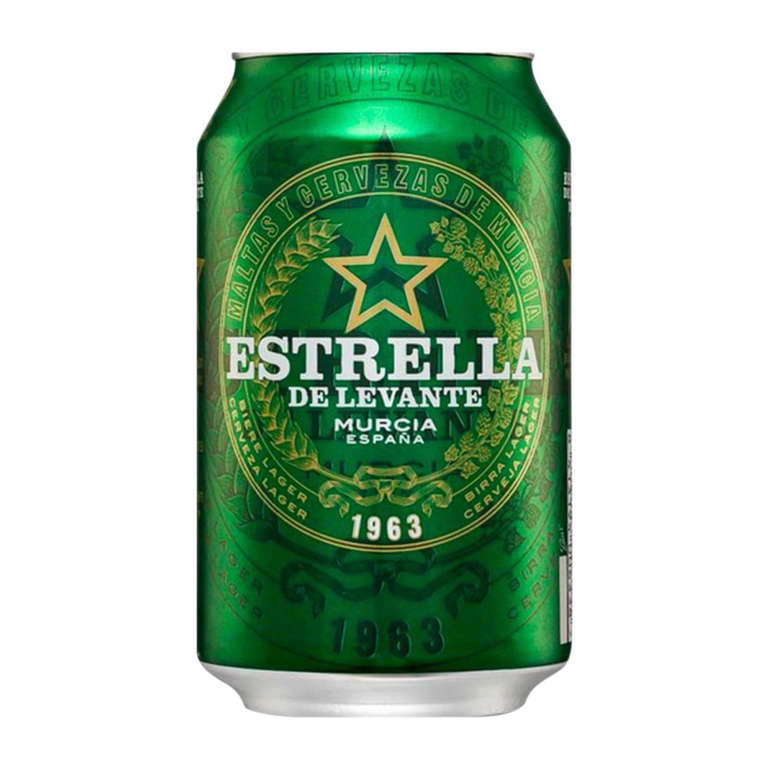 Cerveza Caja de 24 unidades Estrella de Levante Lata 33 cl