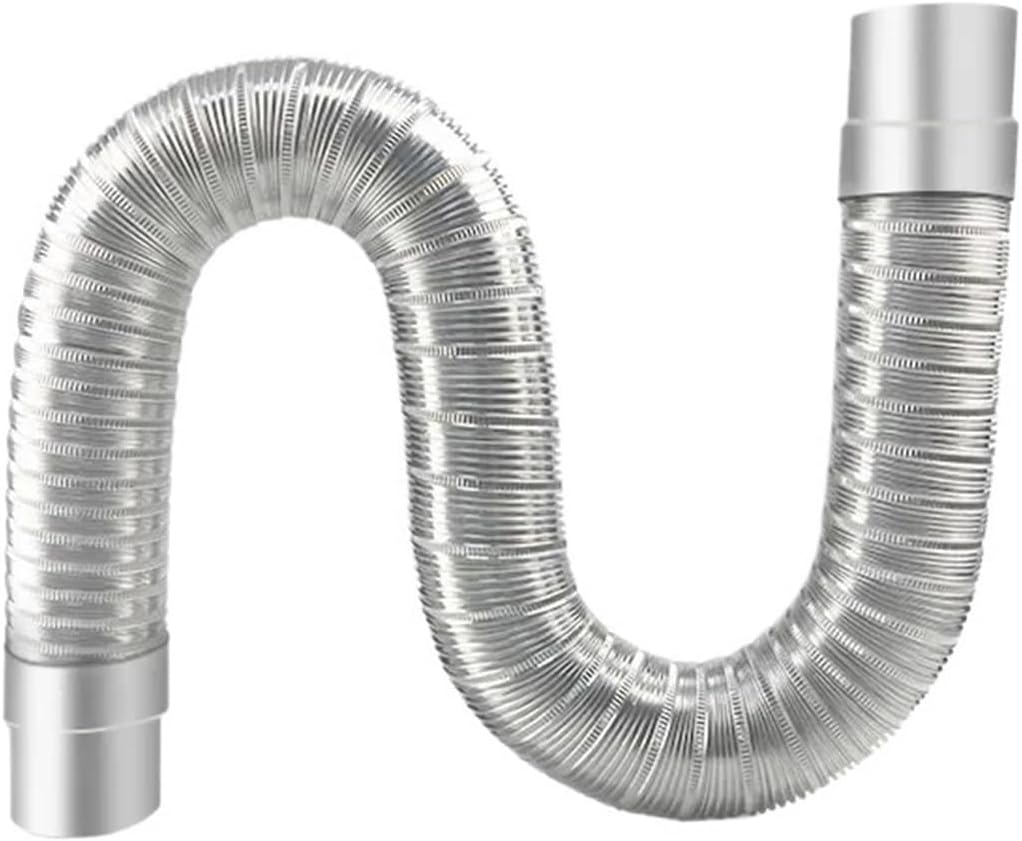 1.5m length ventilation duct, hot air steam exhaust pipe, various flexible exhaust pipe fittings 5cm-9cm diameter(Width 5cm length1.5m)