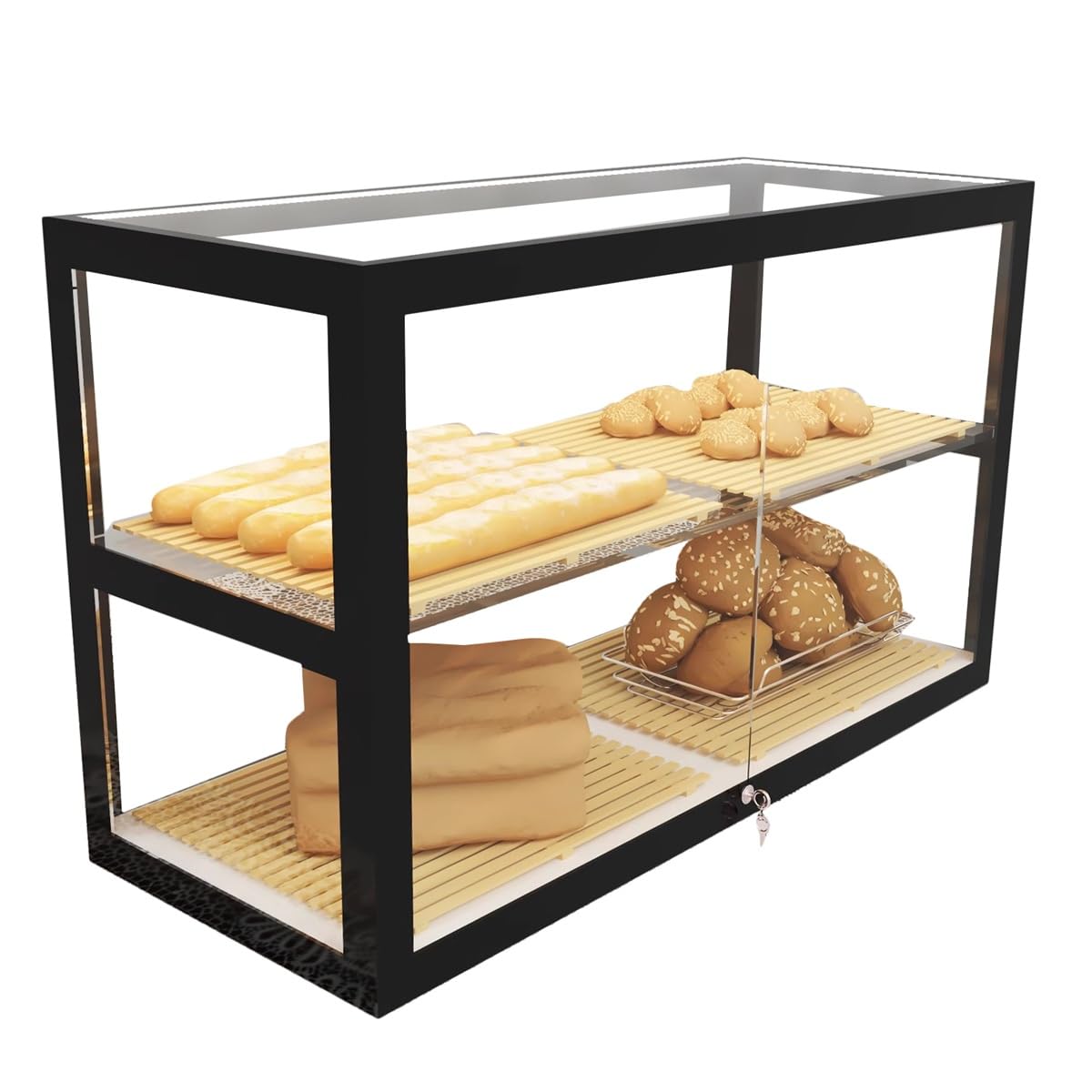 Baked Goods Display YBSVO Tray Commercial Countertop Bakery