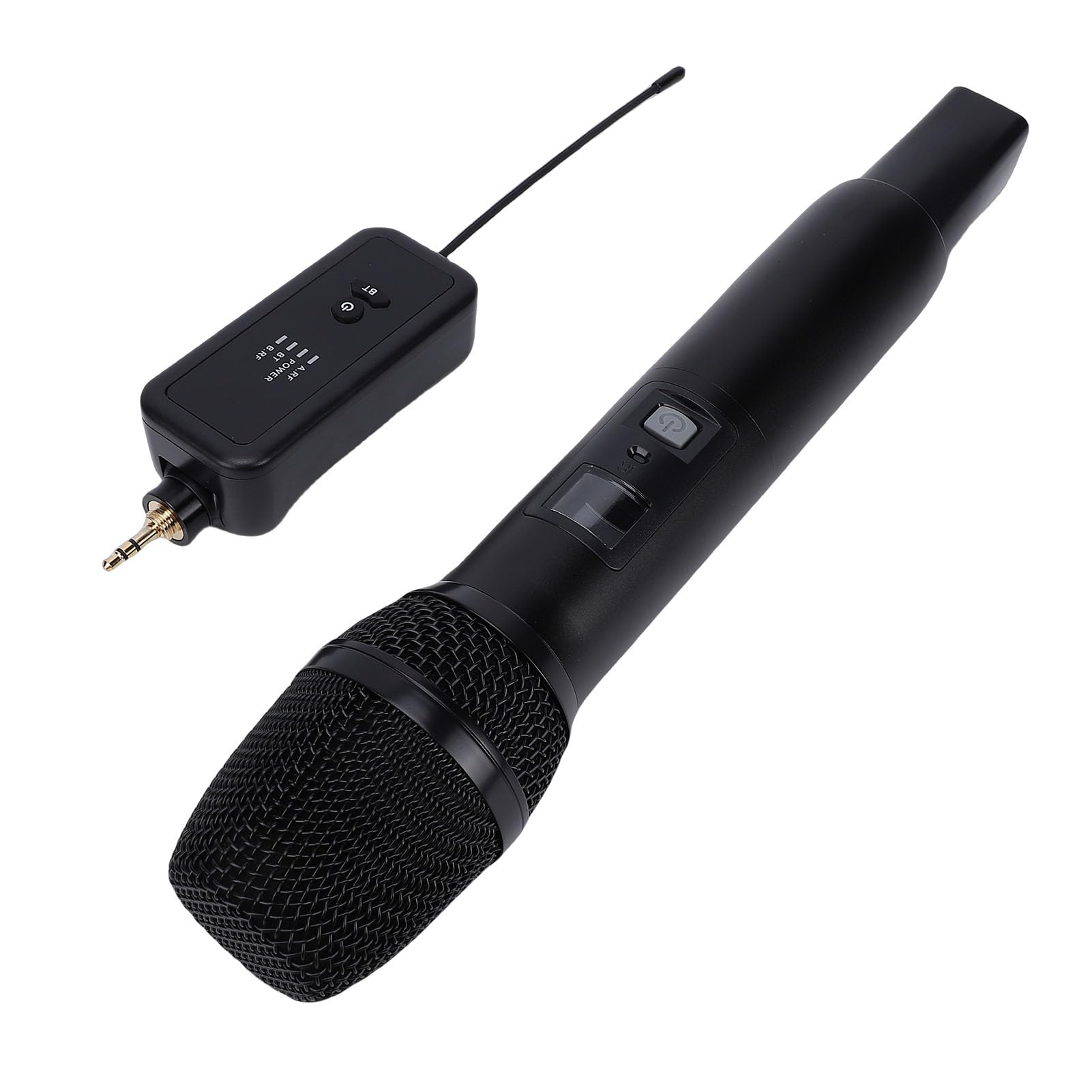 LICAEVEY Duales Kabelloses Handmikrofonsystem mit Wiederaufladbarem Empfänger, Bluetooth-Karaoke-Mikrofon-Set für Gesang, Live-Stream, Meetings