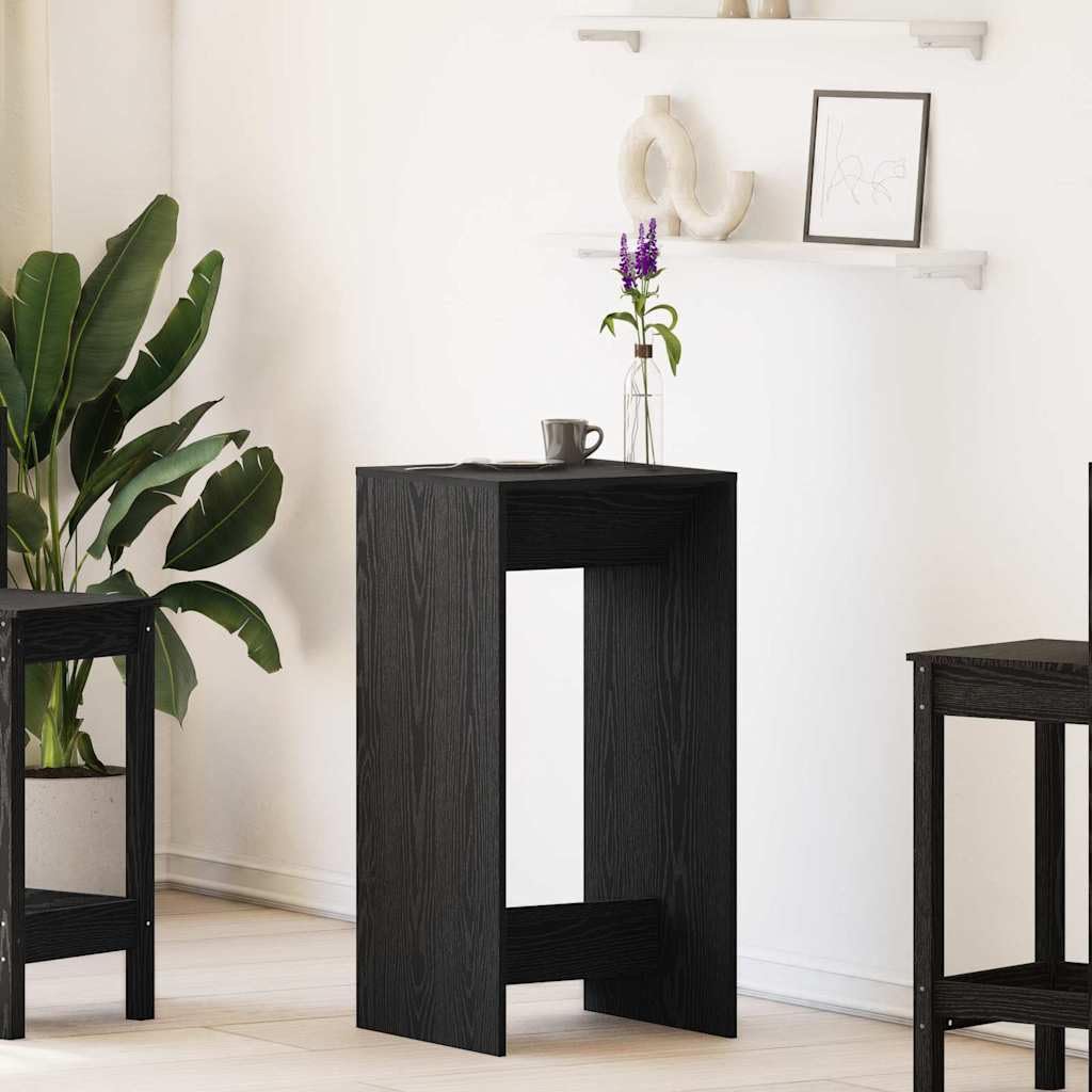 vidaXL Bartisch 51 x 50 x 103,5 cm Holzwerkstoff Schwarz Eichen-Optik