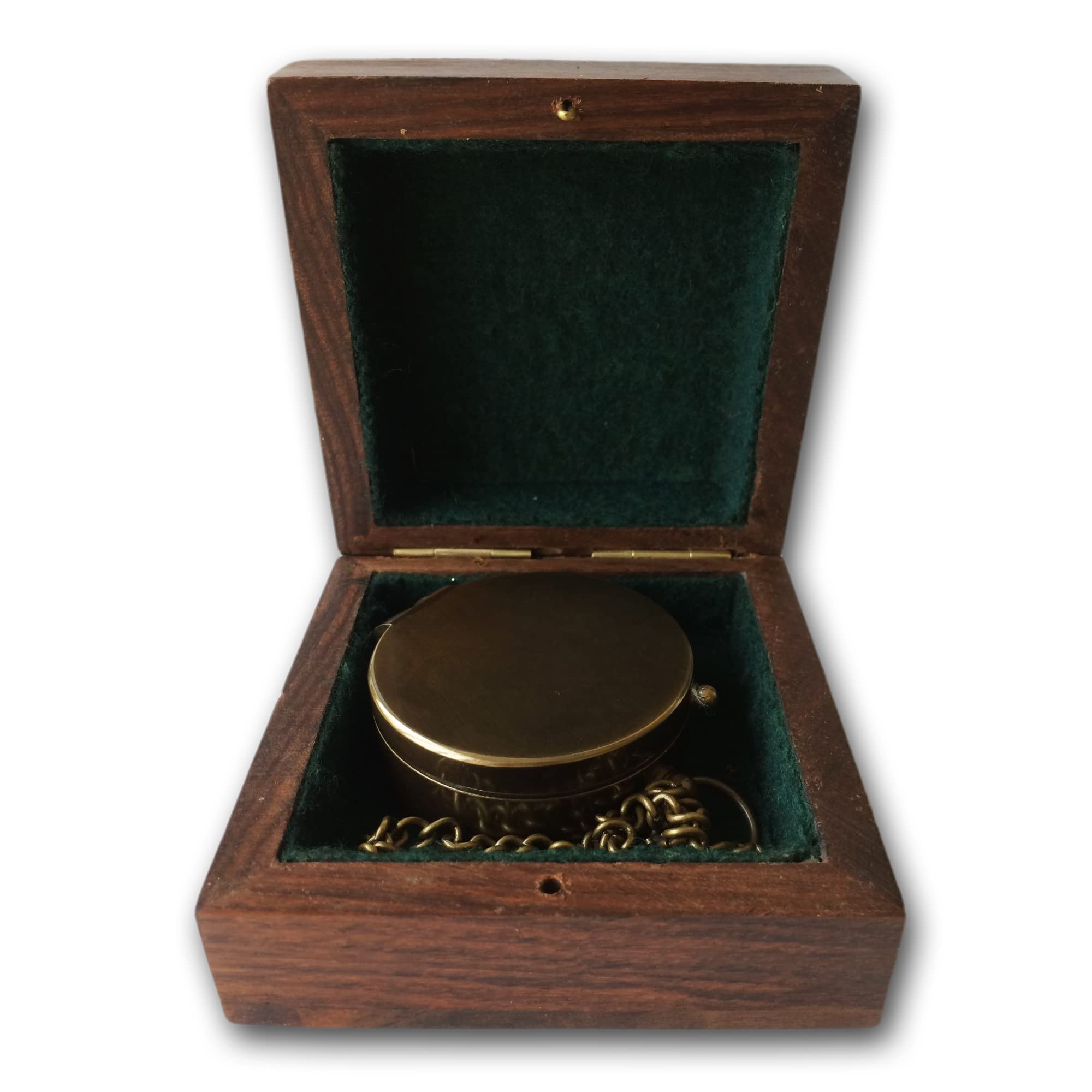 Boussole personnalisée en laiton aspect vintage avec gravure de votre nom et texte différents designs Superbe idée cadeau en cuir Boîte en bois