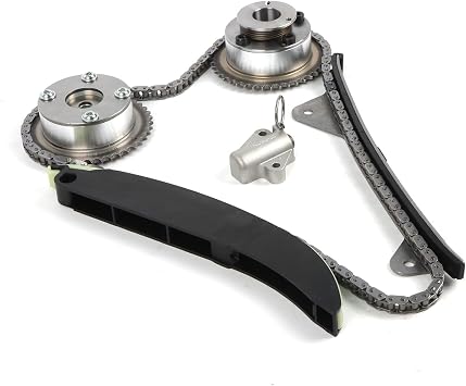 Timing Chain Kit 24321-2E000 Fits for Kia Soul 2.0L 2012-2013 Hyundai Elantra 1.8L 2011-2014 w/Intake & Exhaust VVT Gear Sprocket 243502E001 and 243702E000 Timing Chain Tensioner Guide
