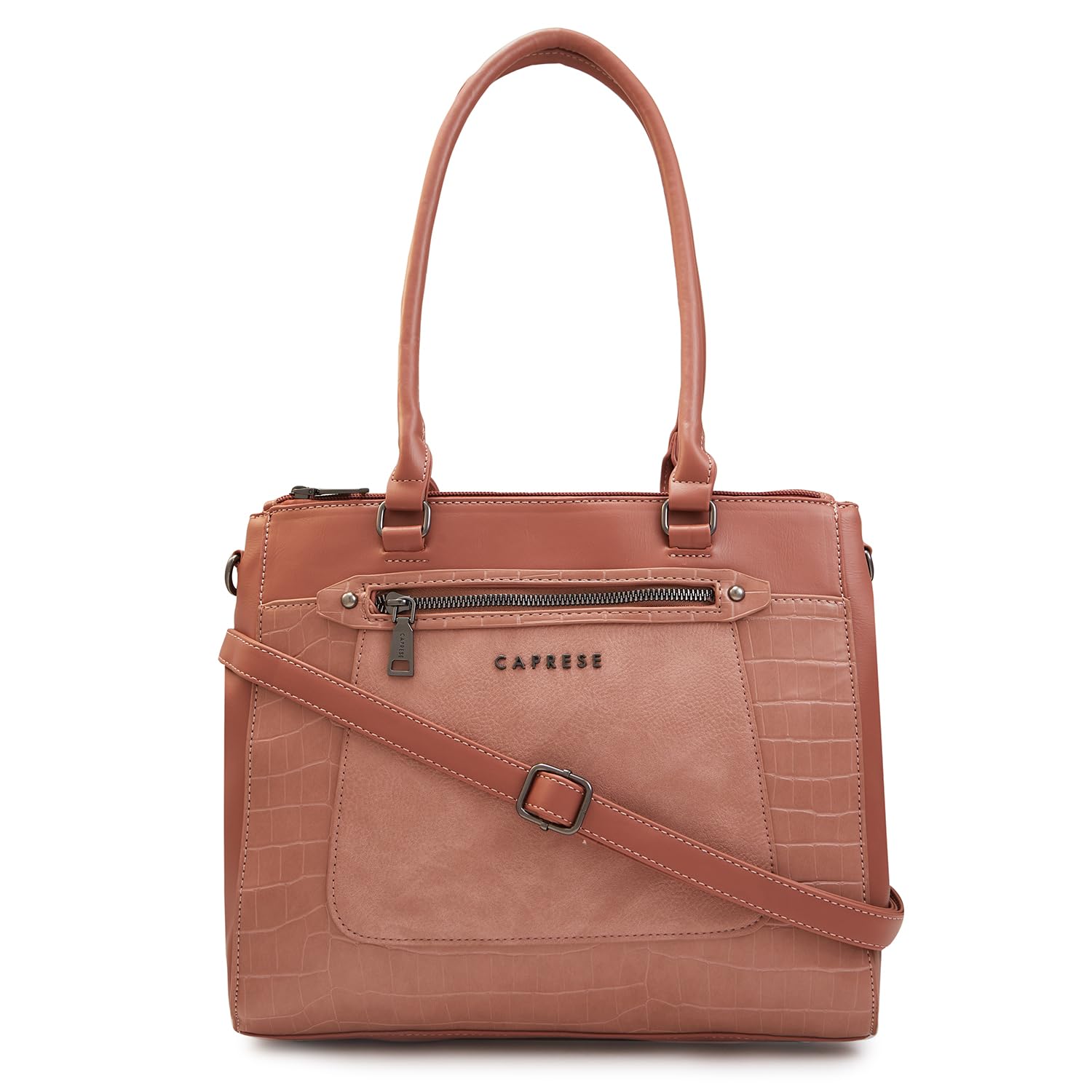 Caprese GIGI SOLID NUDE FAUX LEATHER LARGE SATCHEL HANDBAG (B0CYQG2V9Q) Amazon Price History, Amazon Price Tracker