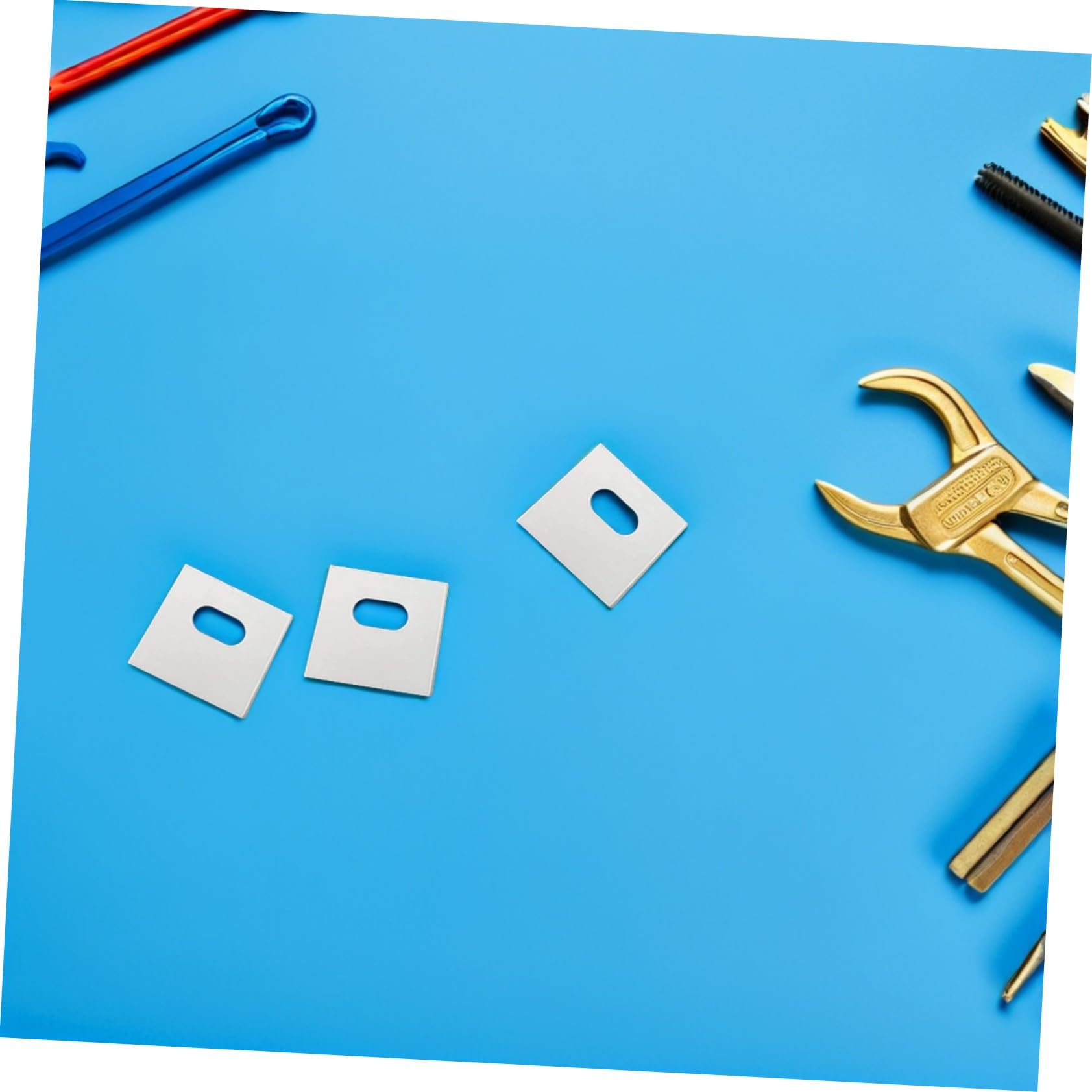 Toyvian 60 Piezas Unidades Pestañas Reparadoras para Persianas Verticales Accesorios Prácticos para Reparación de Lamas Compatibles con Vinilo Tela y Algodón Kit Económico para Cortinas