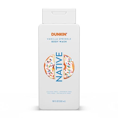 Native Body Wash Dunkin Vanilla Sprinkle 18 oz