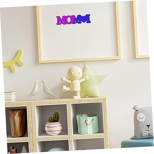 Miniatura 6 de SEWACC 2 moldes de letras colgantes para el día de la madre, moldes de resina de chocolate, moldes de letras de resina, moldes de letras de silicona