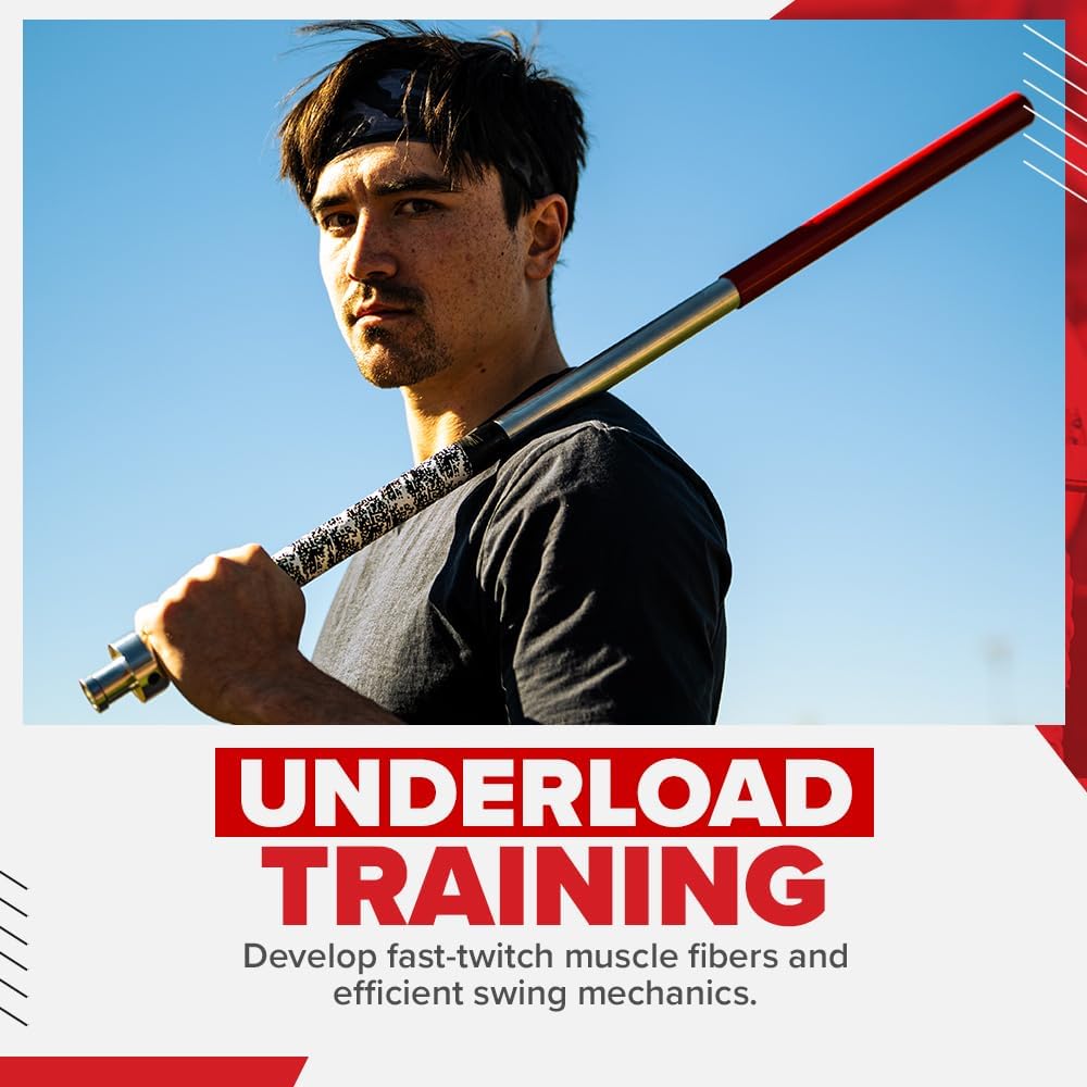ProVelocity Quick Stick - Baseball Swing Trainer, Increases Bat Speed, Improves Swing Mechanics (Underload Trainer)