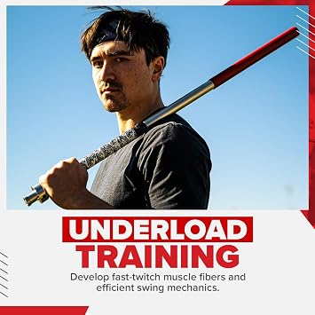 ProVelocity Quick Stick - Baseball Swing Trainer, Increases Bat Speed, Improves Swing Mechanics (Underload Trainer)