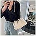 Women's Crossbody Bag Purse Soft Cloud Bag Fashion Dumpling One-shoulder Tote Bag Pleated Pouch Y2K Tote Bag (White)