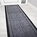 Price comparison product image eXtreme Grey Rubber Backed Very Long Hallway Hall Runner Narrow Rugs Custom Length - Sold and Priced Per Foot (Length: 11' (335cm))