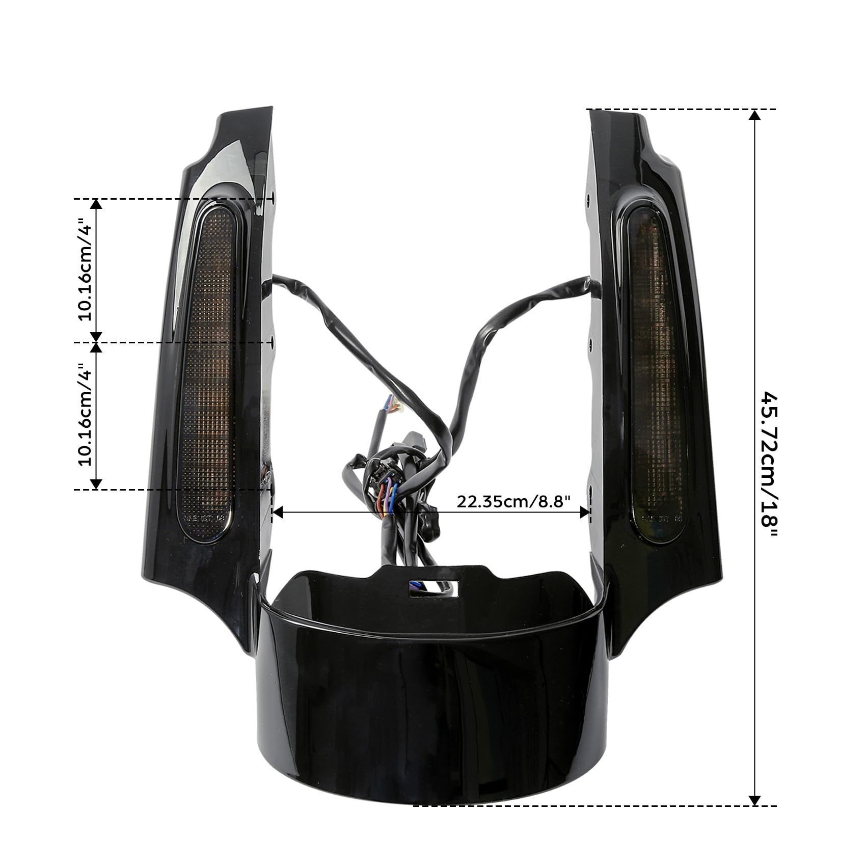 TCMT LED Rear Fender Fascia Fits For Harley Touring Road King CVO Road Glide Ultra Classic Electra Glide Street Glide 2009-2013