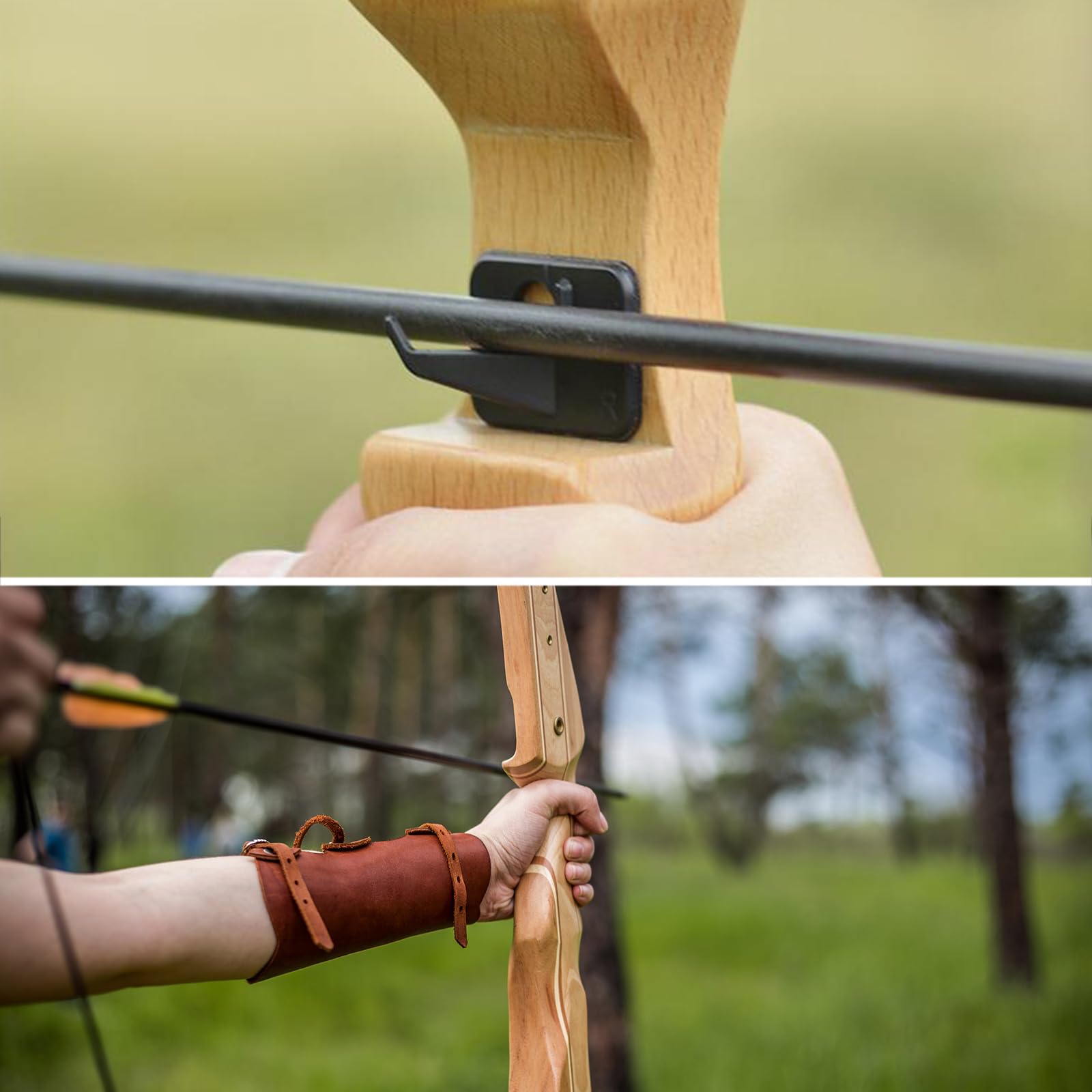 Supporto Per Freccia Da Arco Compound - 6 Pezzi In Plastica, Per Mano Destra, Con Adesivo Per Fissaggio - Foto 7