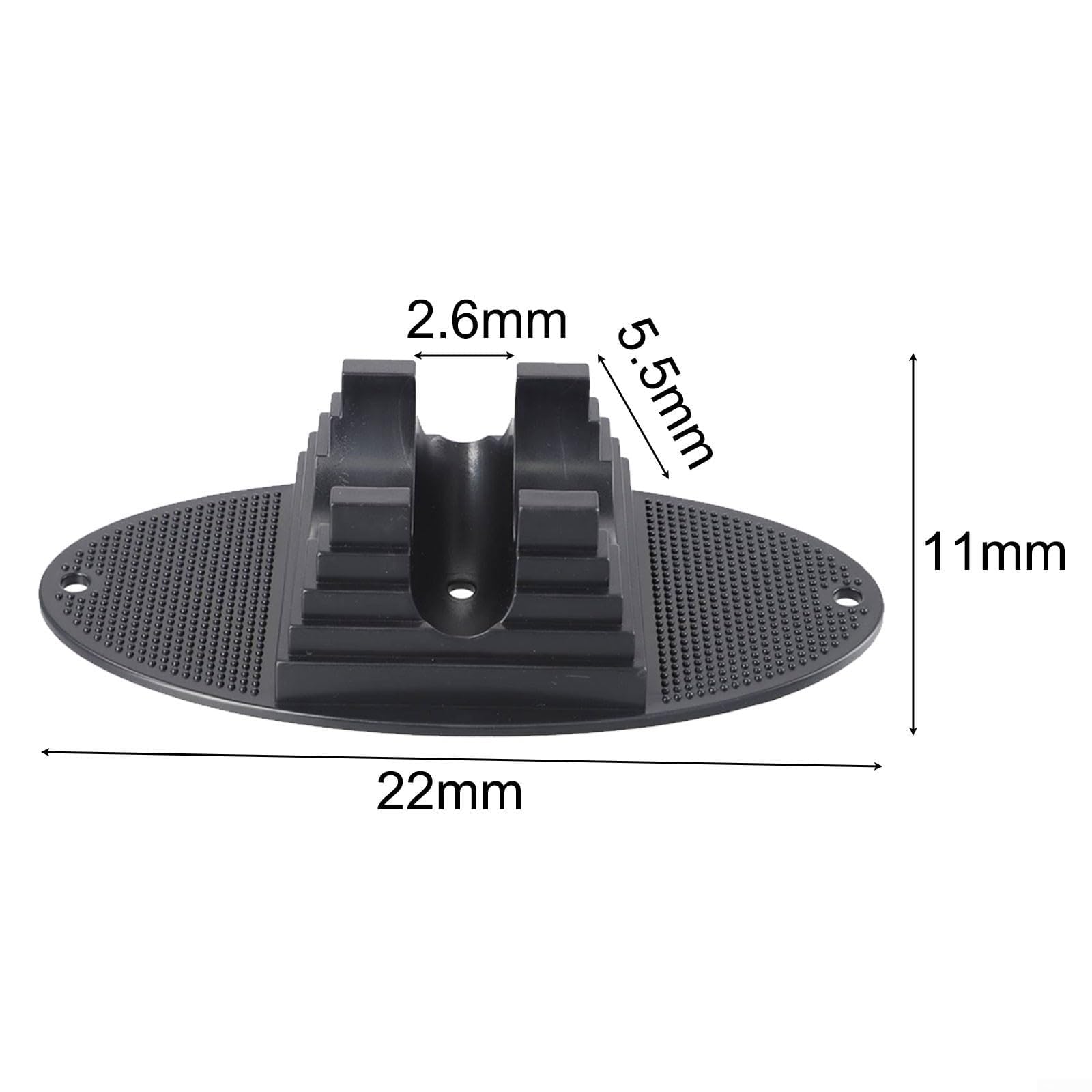 Support de trottinette en plastique 220 x 65 x 26 mm avec trous de vis - Support pratique pour trottinette (1 pièce)