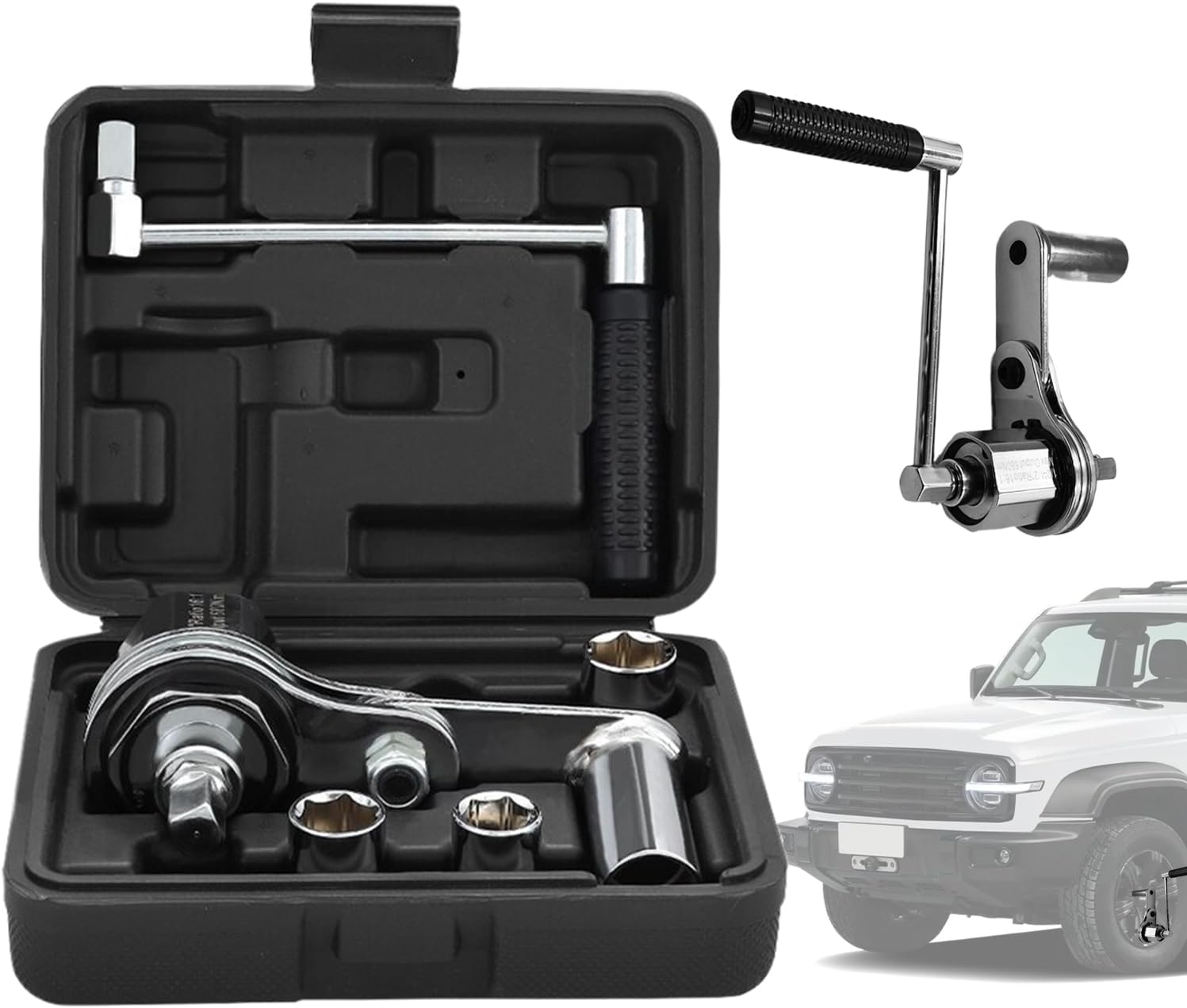 : Torque Multiplier Wrench - 1/2 Inch Wheel Nut Extractor, 16B Type Wrench | Passenger Car Suv Tire Nut Removal Tool Set, Mechanical Hand Tool Kit R