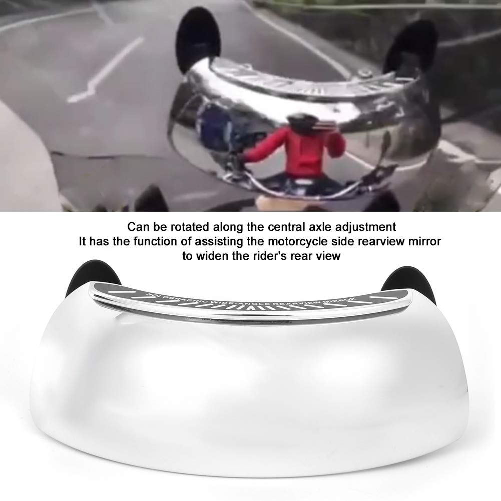 Rétroviseur universel pour moto, angle mort à 180 degrés, chromé sur pare-brise, pour moto universelle