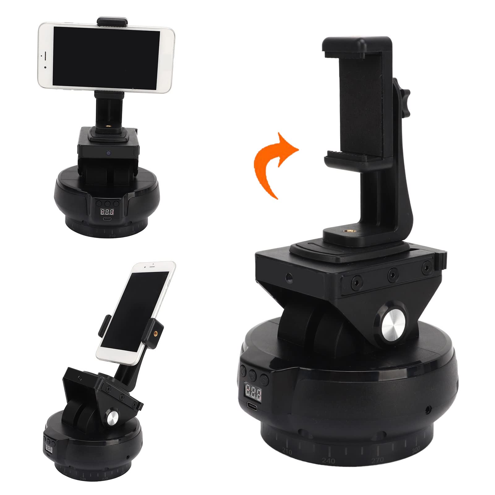 CHICIRIS Estabilizador de Cabeza de Trípode Eléctrico con Rotación de 360 ​​Grados y Seguimiento Facial para Smartphones y Cámaras en Material ABS