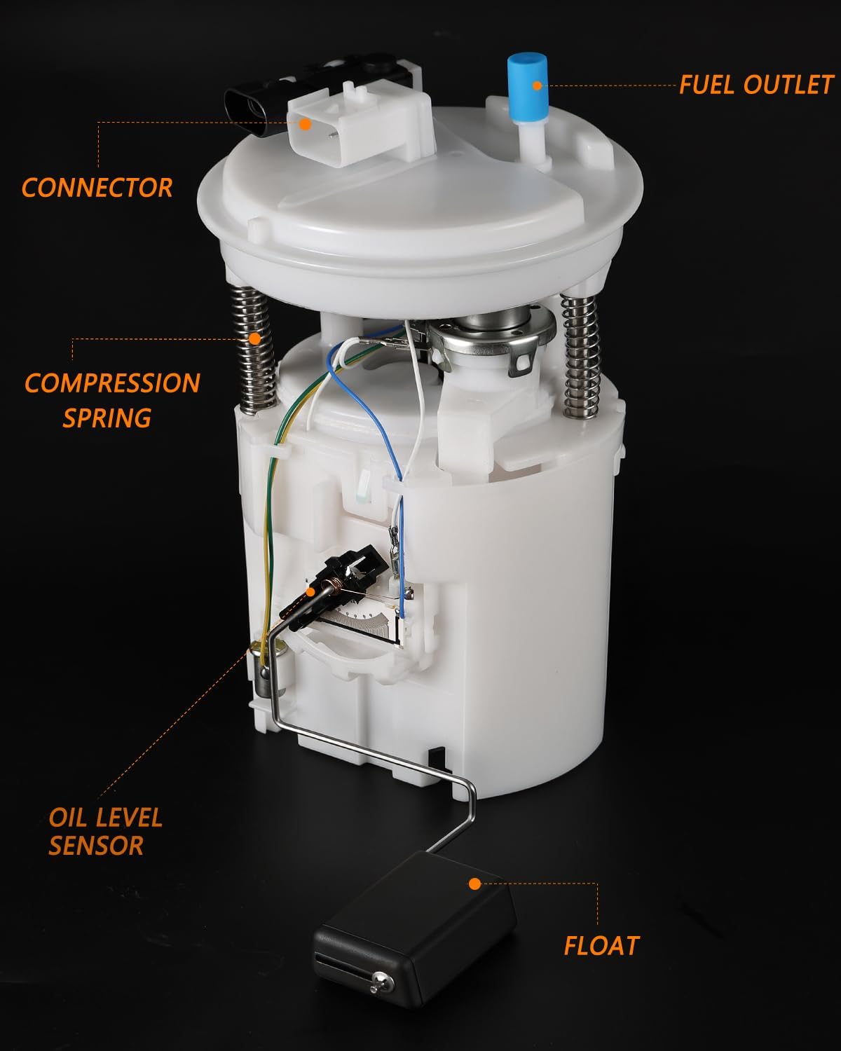 OKLPF Electric Fuel Pump Module Assembly Compatible With 2009 2010 2011 Chevy Aveo Aveo5 L4 1.6L,2009 20110 Pontiac G3,2009 G3 Wave L4 1.6L,Replace E4003M SP6667M