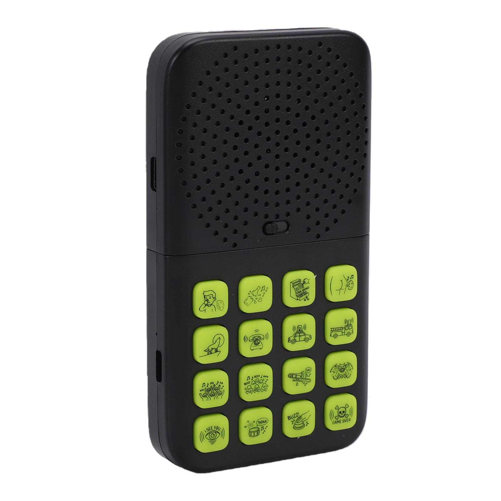 VBESTLIFE Prank Sound Effects Machine, 16 Funny Sounds Rechargeable Split Remote Control Noise Maker with Auto Shut Off, for Prank Toy (Black)