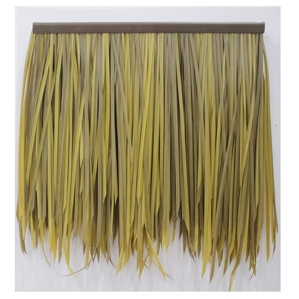 Chaume de palmier artificielle haut de gamme, fausse paille de décoration couleur Yellow2