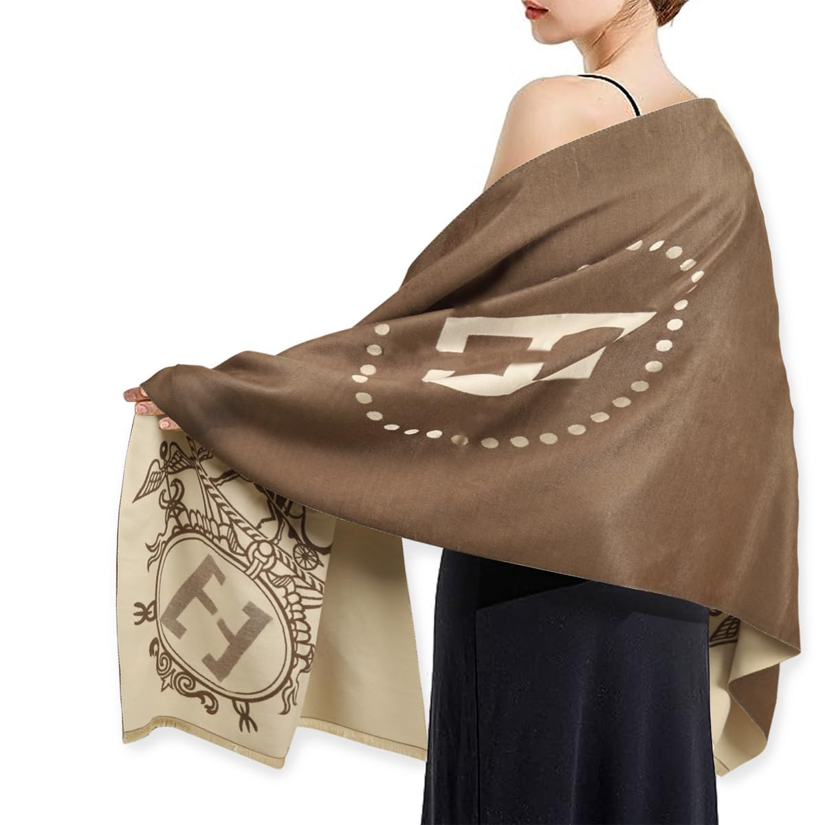 EXTREE Winter Wearable Blanket Scarfs Écharpe Tendance Femmes