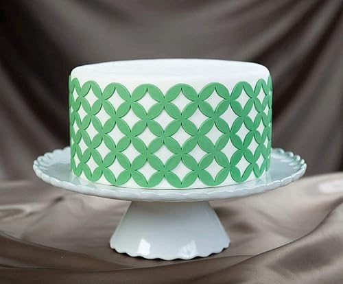 Miniatura 3 de Marvelous Molds Anillo de boda doble Onlay de silicona para decoración de pasteles con fondant  Glaseado de pasta de goma