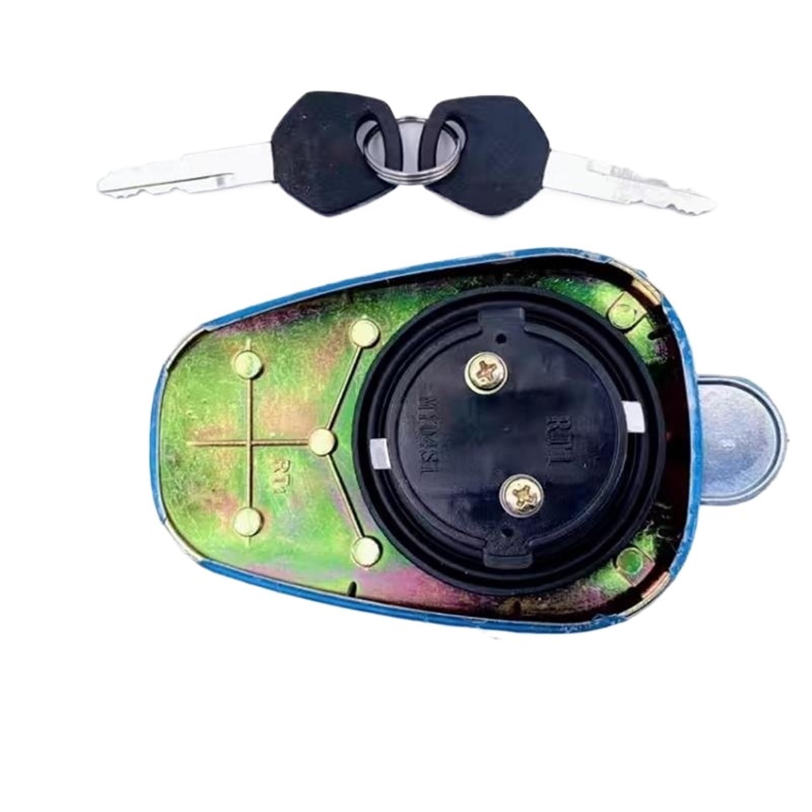 Cerradura de motocicleta Compatible con Suzuki Haojue EN125-2 EN125-2A interruptor de bloqueo de ignición de motocicleta llave tapa de tanque de combustible Interruptor de Encendido