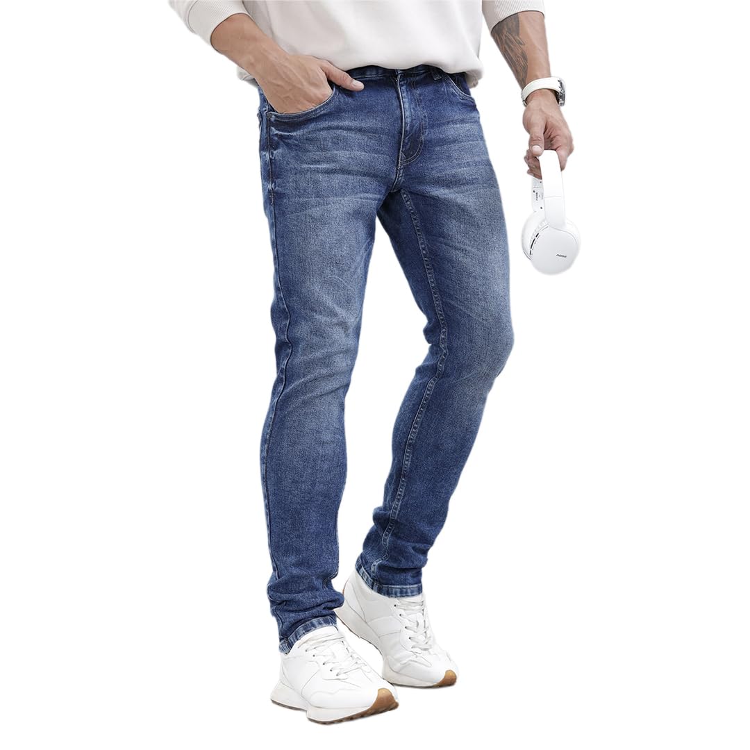 wrogn Men's Cotton Blend Jeans | Solid | Slim Fit-picture-34