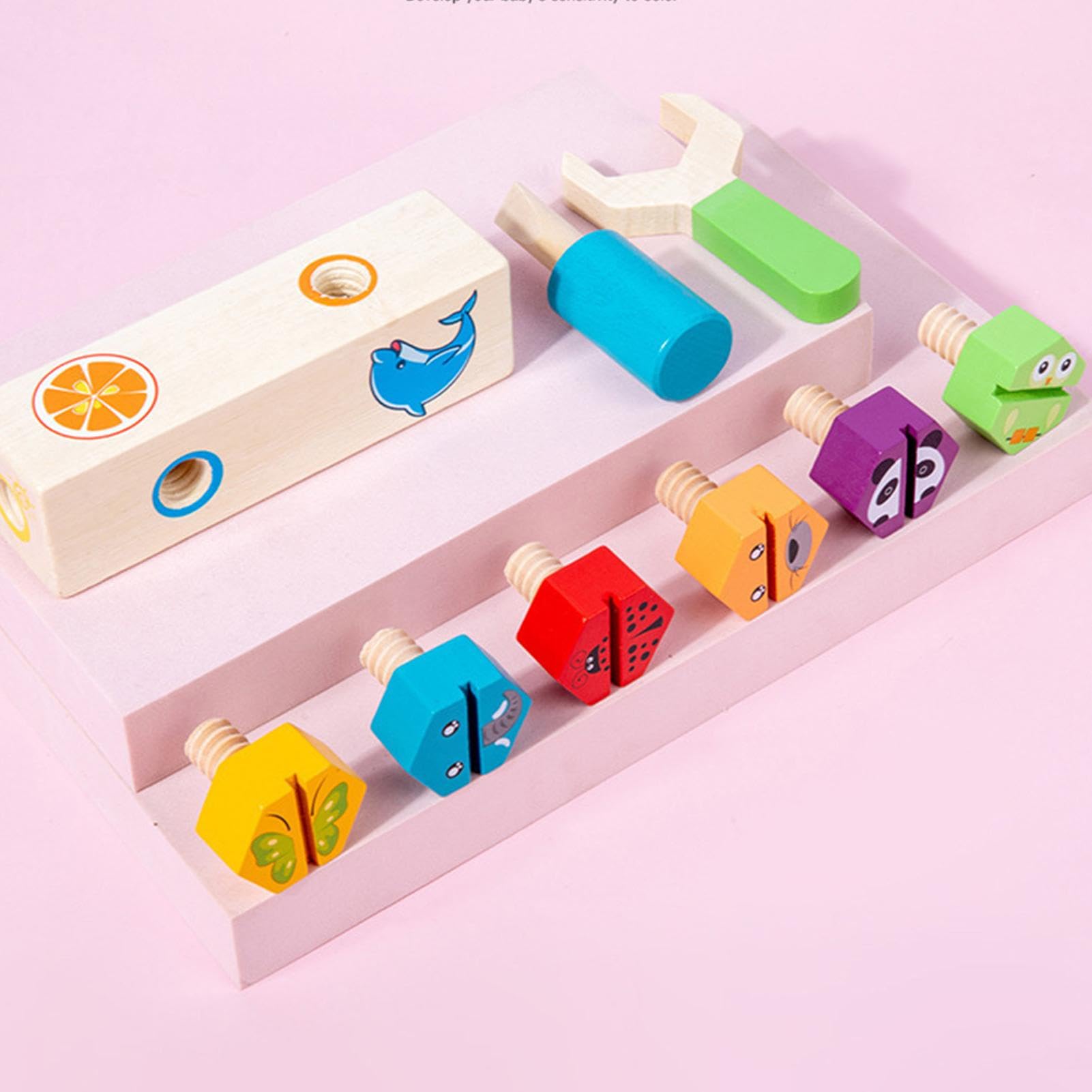 知育玩具 yuyus1 Amazon | Hozilen 幼児用ネジおもちゃ、早期学習知育玩具