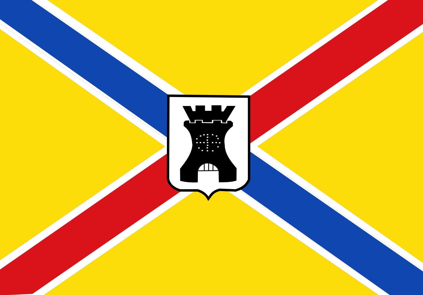 Drapeau Westerschouwen haute qualité de l'ex-municipalité