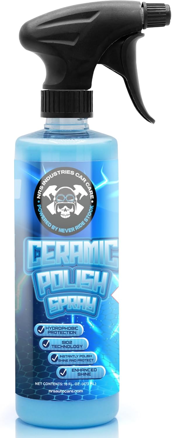 Ceramic Polish Spray for Cars-Trucks-SUV's| High-Gloss Paint Coating with Graphene & SiO? | Quick Detail Car Spray Wax for UV Protection, Water Beading, and Long-Lasting Shine