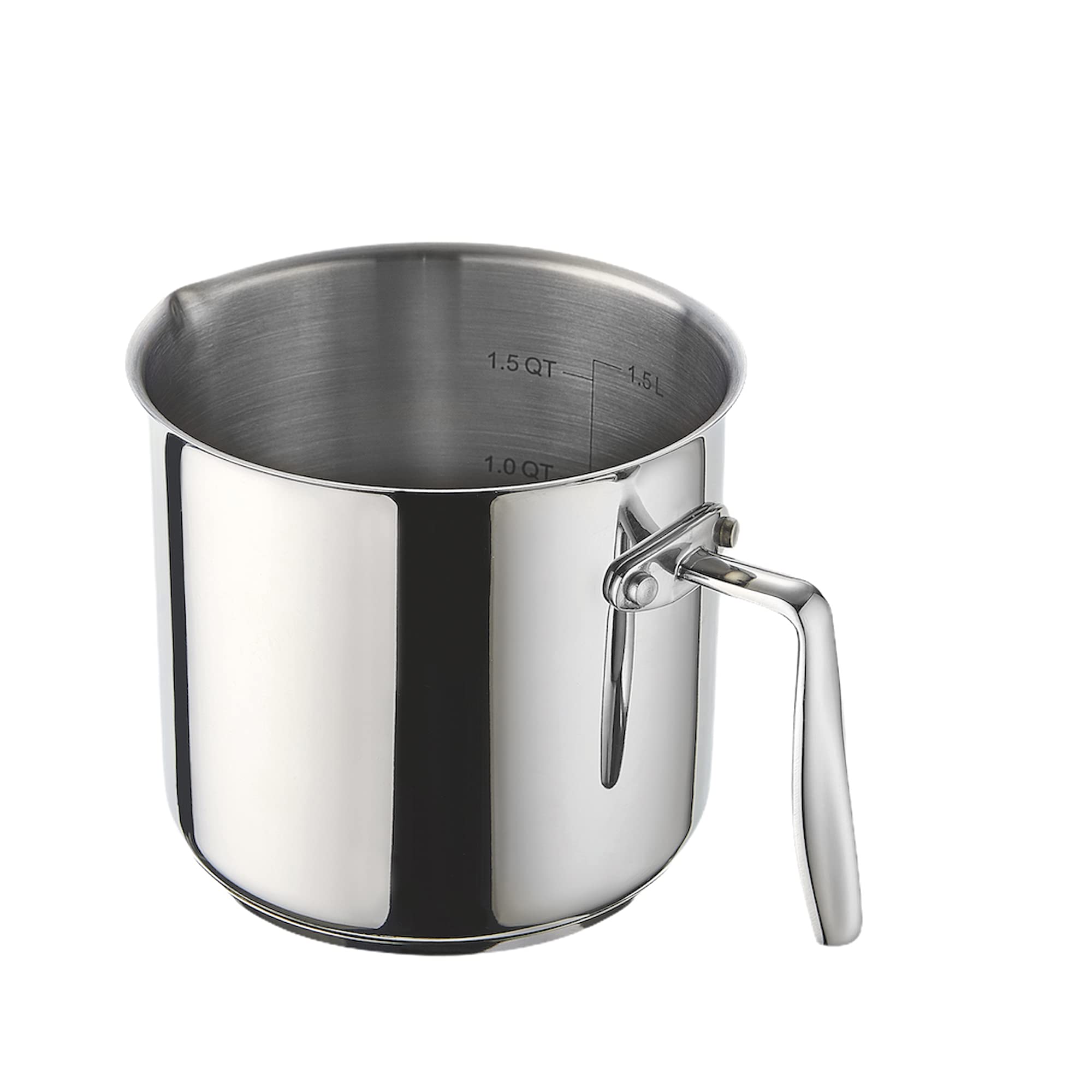 Moneta Accordo Bollilatte, in Acciaio Inossidabile per Ogni Piano Cottura, 14 cm