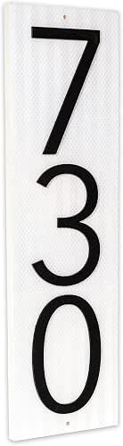Reflective Vertical 20" House Numbers house address numbers houses modern