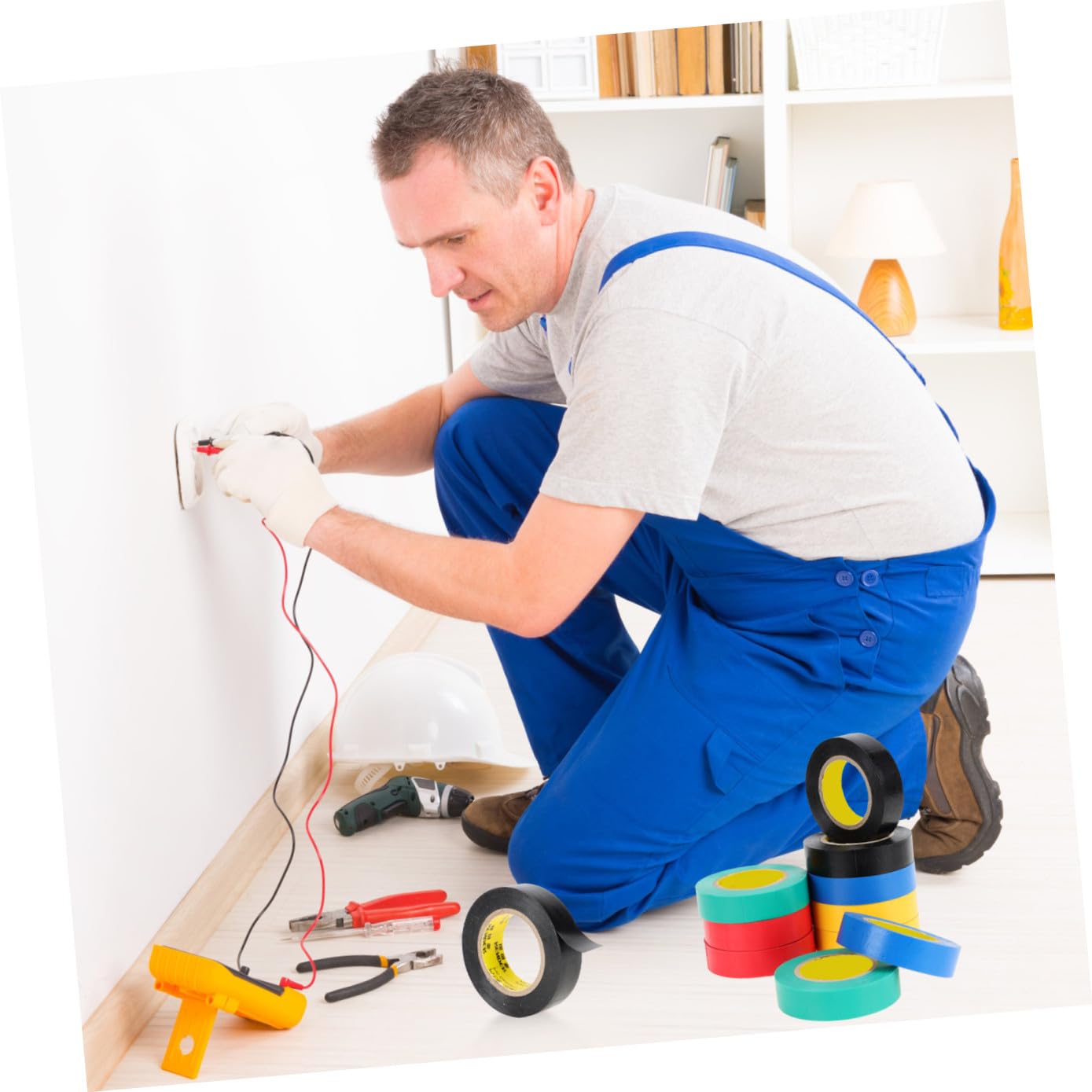 Baluue Pvc Isolierband 10 Stück Hochtemperaturbeständig Bunt Elektrisches Klebeband für Innen und Außenbereich Hitzebeständiges Elektroband für Kabelisolierung und Reparatur