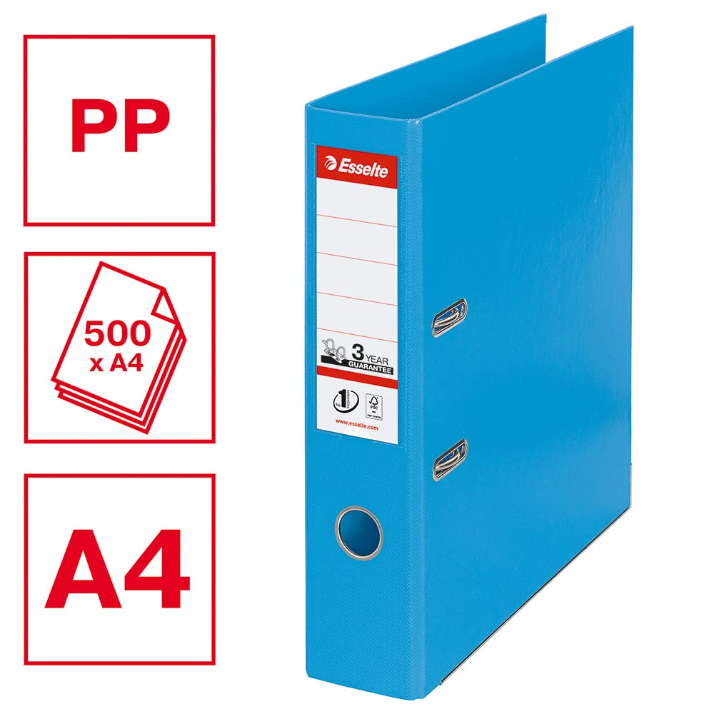 ESSELTE NO1 Power LAF PP A4 75MM BRT Blu